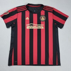 adidas Atlanta United FC Soccer Jersey Men's XL Black Red 2019 Season MLS Home